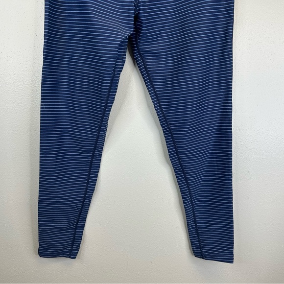 Carve Designs L Womens Navy Striped Leggings Full Length Yoga Athletic Dance EUC - Picture 11 of 12